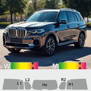 BMW X7 passgenaue Tönungsfolie