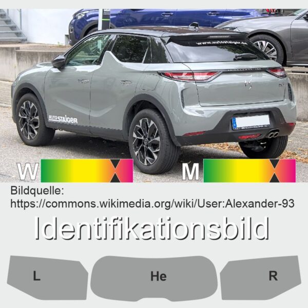 DS 3 CROSSBACK passgenaue Tönungsfolie