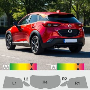 MAZDA CX-3 passgenaue Tönungsfolie