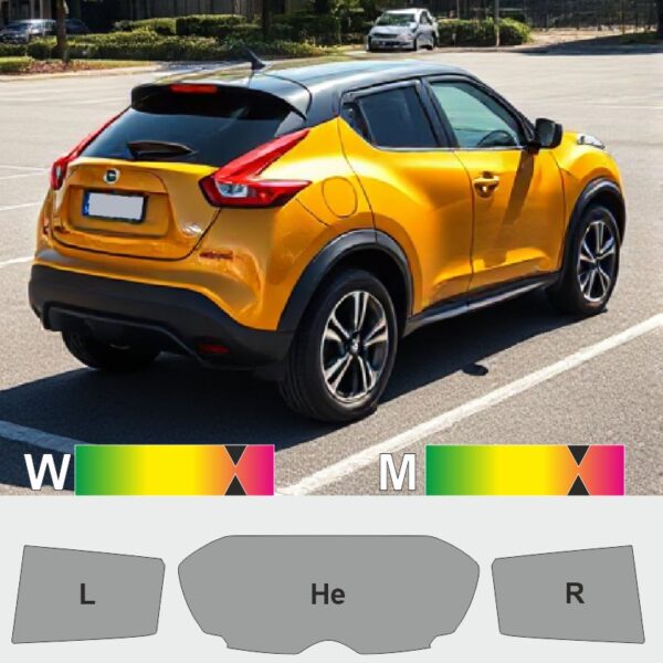 NISSAN Juke 2010-2019 passgenaue Tönungsfolie